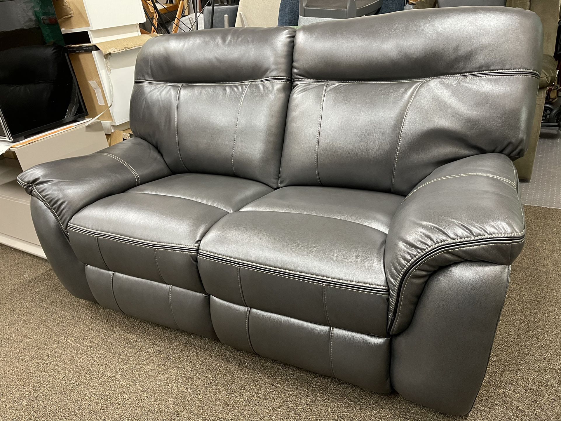 New dark grey color Loveseat in a box By New Classic Furniture