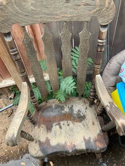 Antique Wooden Armchair for Restoration