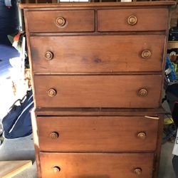 Tall Brown Bureau