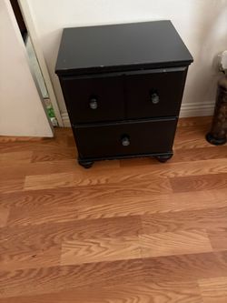 Black side table