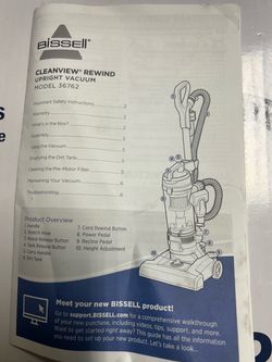 Bissell CleanView Rewind Upright Vacuum carpet cleaner