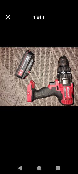 Bauer 20V Cordless Drill with Battery CHARGER NOT INCLUDED
