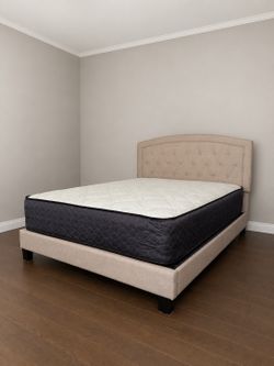 Queen bed and mattress