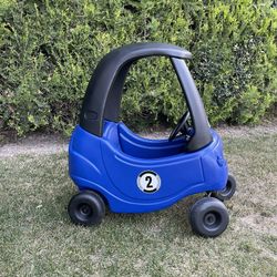 “Two Fast, Two Curious” Cozy Coupe Racecar
