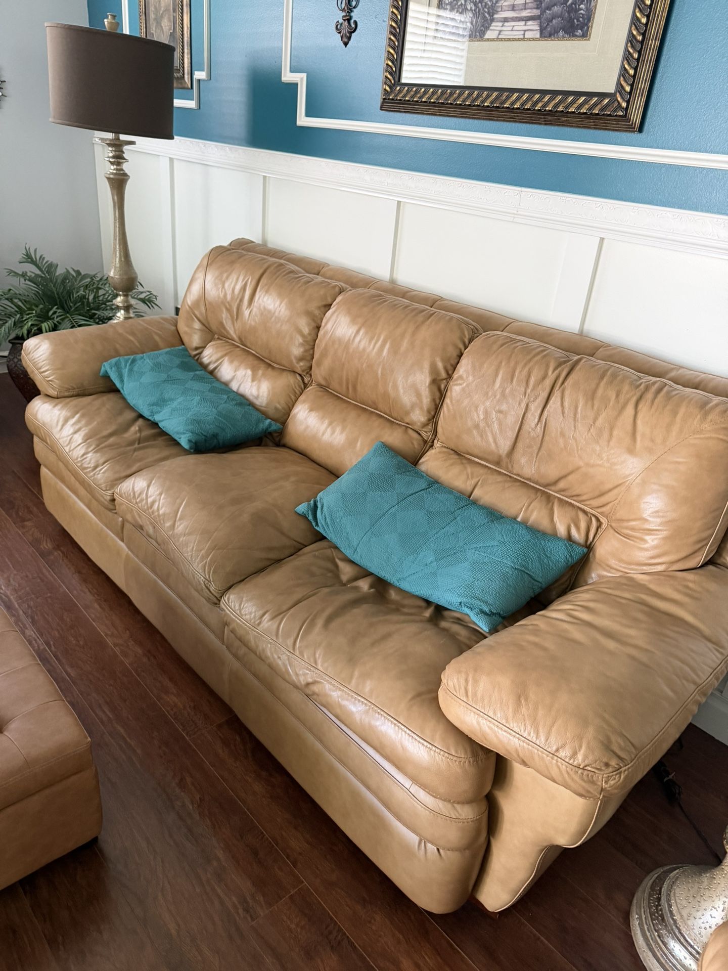 Leather Sofa, Living Room Set
