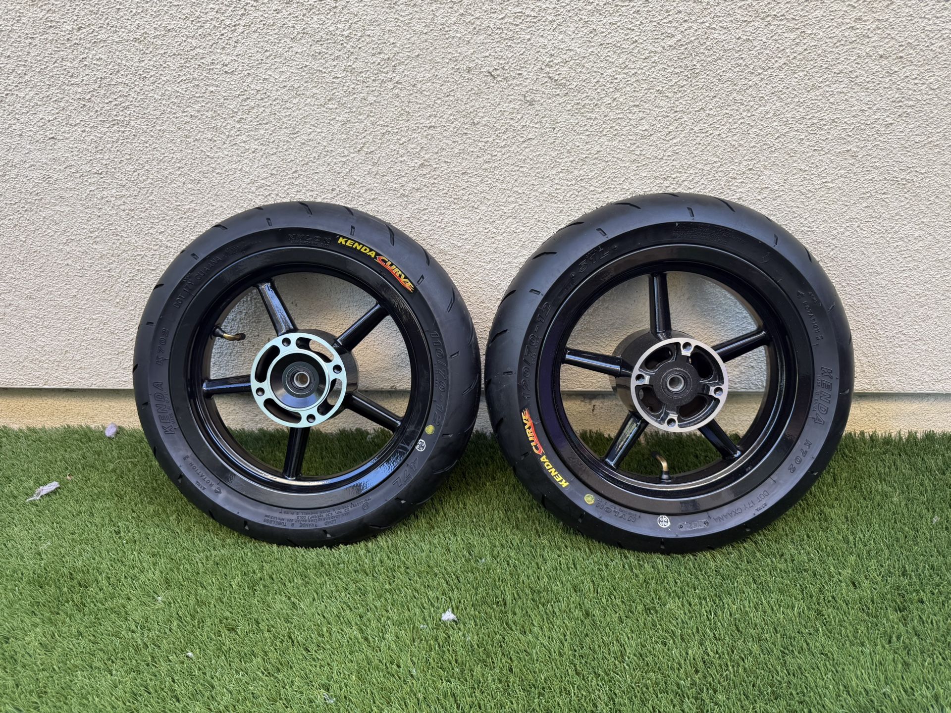 Midwest Mini Mod MWMM 12” rims with Kenda Curved Tires fits Razor Sx500 Mx500 Mx650