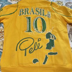 Jackets 100% Cotton Brazil Number 10 Pele