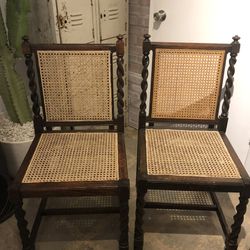 Set Of 4 Cane back Antique Vintage Chairs