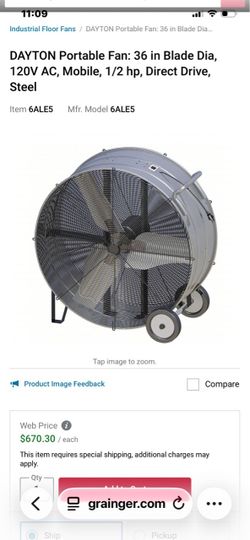 36 inch commercial fan