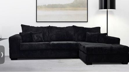 Nashville black Mink feel Sectional!