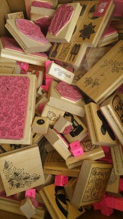 Stamps, stamp pads , etc