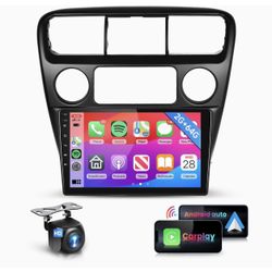 Android Car Stereo for Honda Accord 1 Radio 2+64GB 9 Inch Touchscreen Car Radio Wireless Carplay Android Auto Support GPS Navigation WiFi Blue