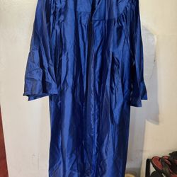 Royal Blue Graduation Gown, Lightweight with Pleated Back Design