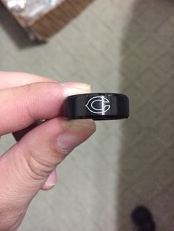 Black Chicago Bears Ring
