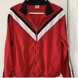 VS PINK RED WINDBREAKER SIZE XS/S