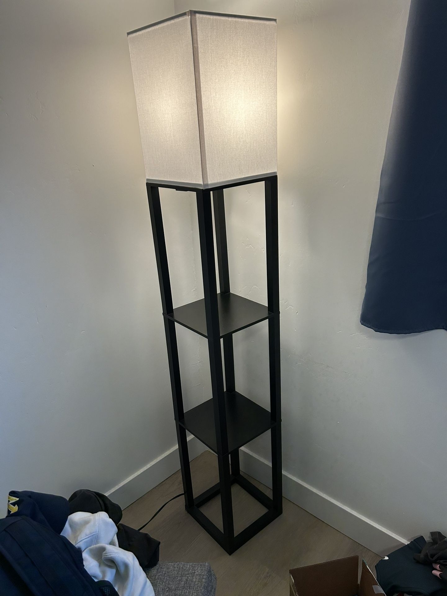 Floor Lamp With Shelving