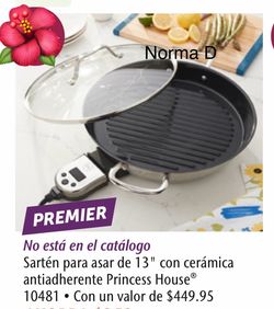 Sartén para asar de 13” eléctrico con ranuras nuevo en su caja 🌺 princess house 🌺