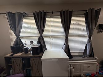 Grey Black out Curtains 52x72