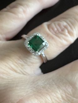 Green Nano Emerald Ring 