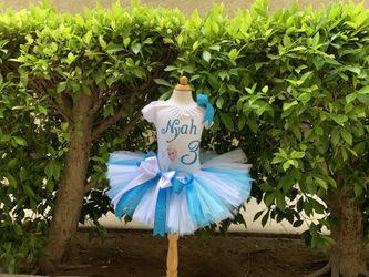 Customized Elsa frozen tutu set