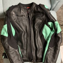 Dainese Racing 4 Ladies Motorcycle Leather Jacket size 48