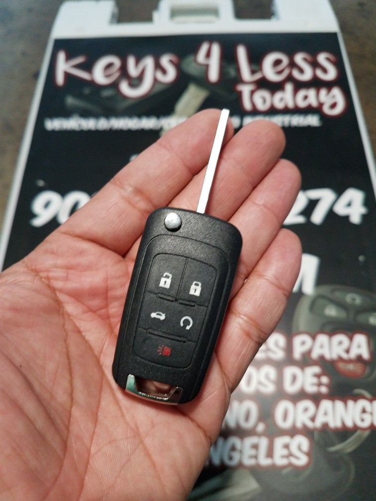 $100 in Pomona/Upland | Chevy Chevrolet GMC Buick Flip Key Copy (Malibu, Enclave, Verano, Camaro, Colorado, Cruze, Sonic, Terrain, Sierra)