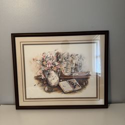 Vintage 1987 Paula Vaughan "Little Women" Signed & Numbered Art Print w/ COA