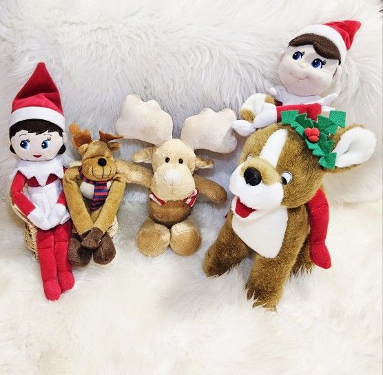 Elf On The Shelf Dolls and Friends Plushies Bundle 🎅🎄✨️