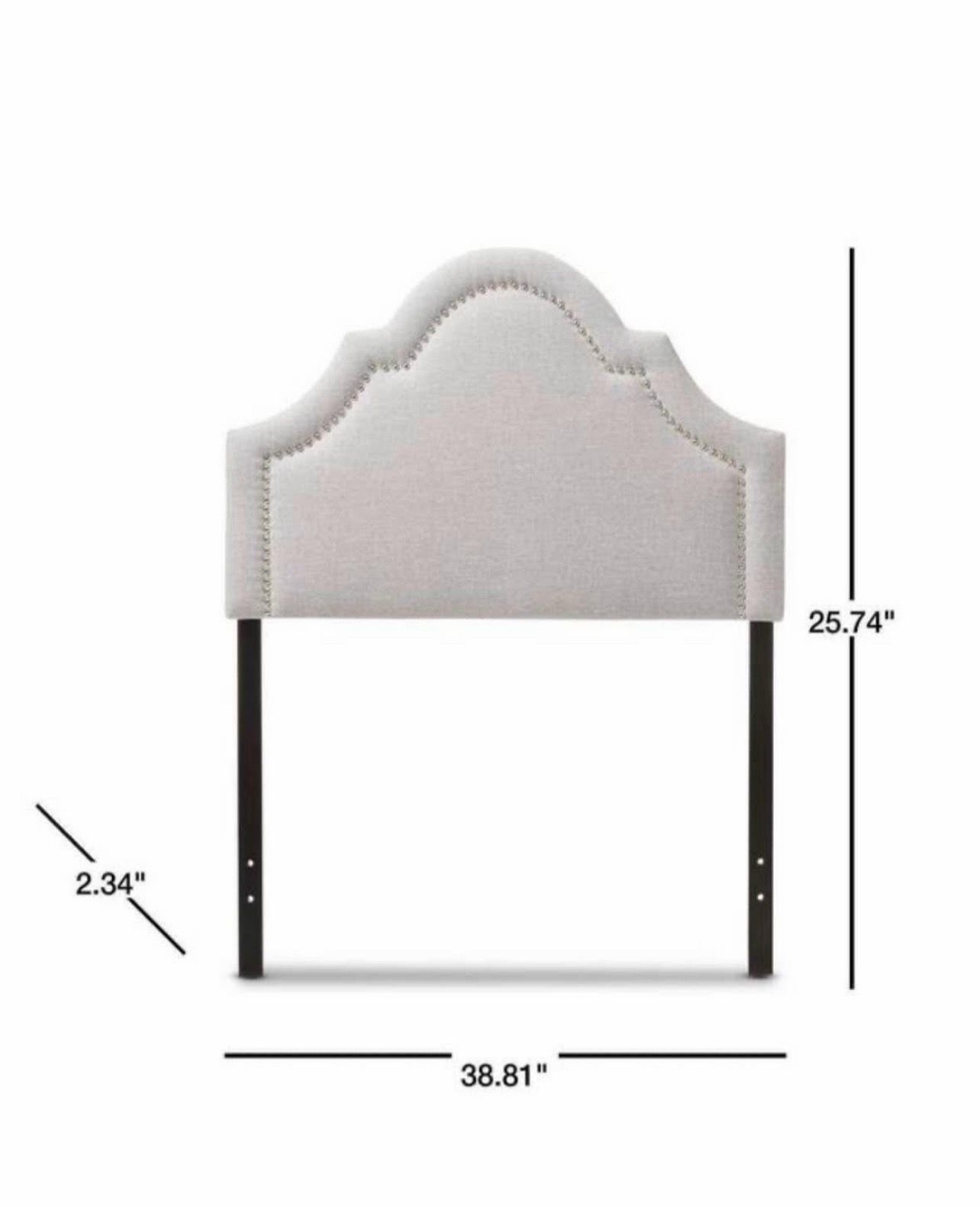 Twin bed head board and frame