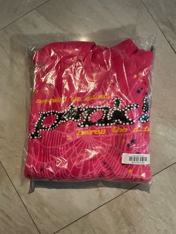 Spider Hodies pink and black  blue size stoXl