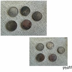 Lot of 5 Vintage US Silver Coins