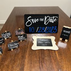 Assorted Wedding / Reception Signs