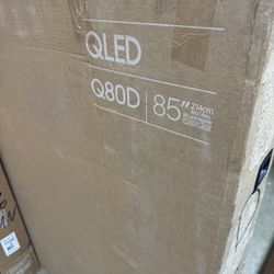 SAMSUNG 85-Inch Class QLED 4K Q80D Series  Smart TV with Object Tracking Sound Lite, Motion Xcelerator, Eye Comfort Mode, Gaming Hub, Alexa