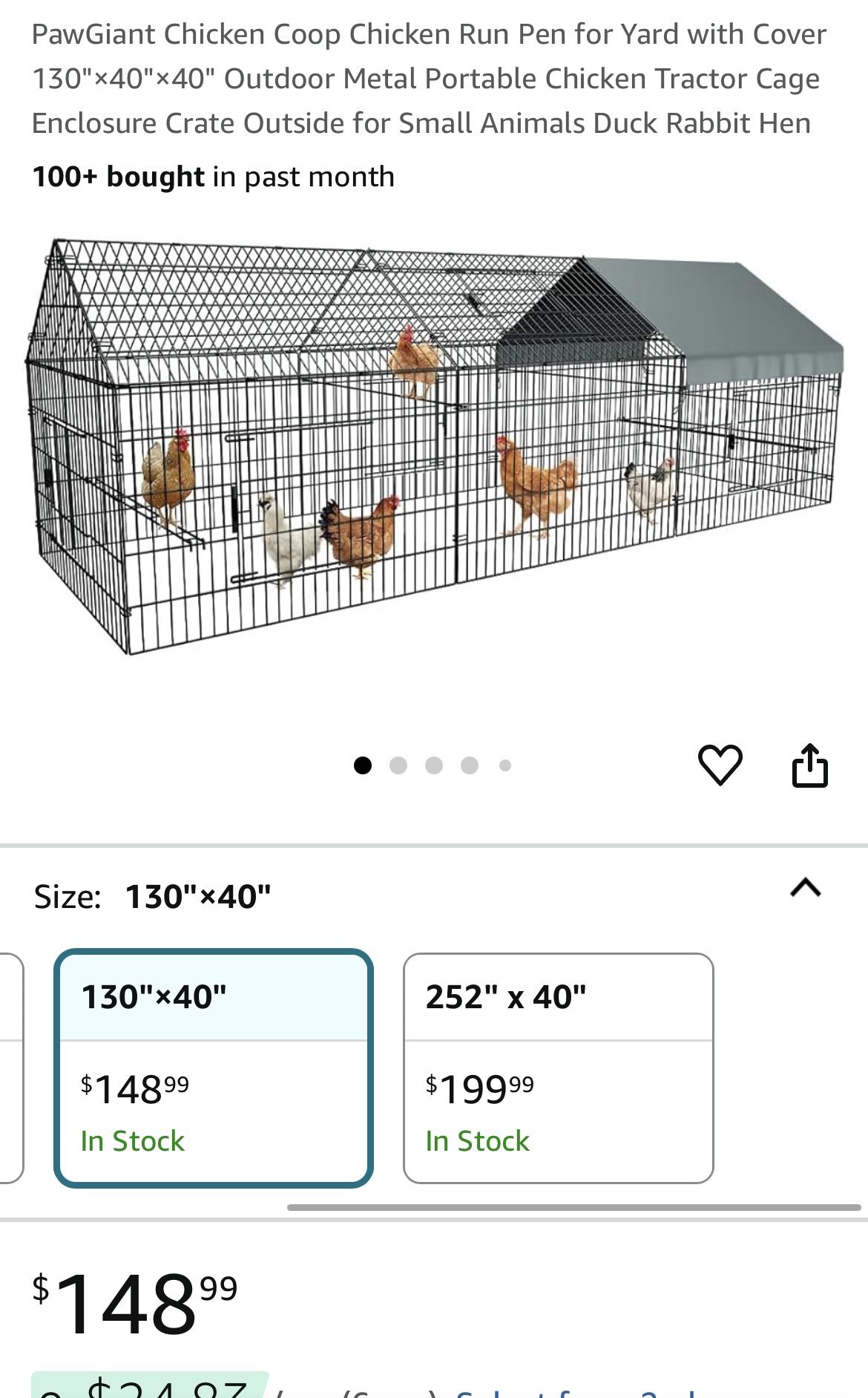 Large Animal Enclosure Cage Pen