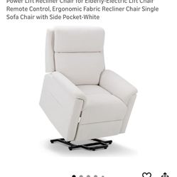 Power Lift Recliner Chair. 