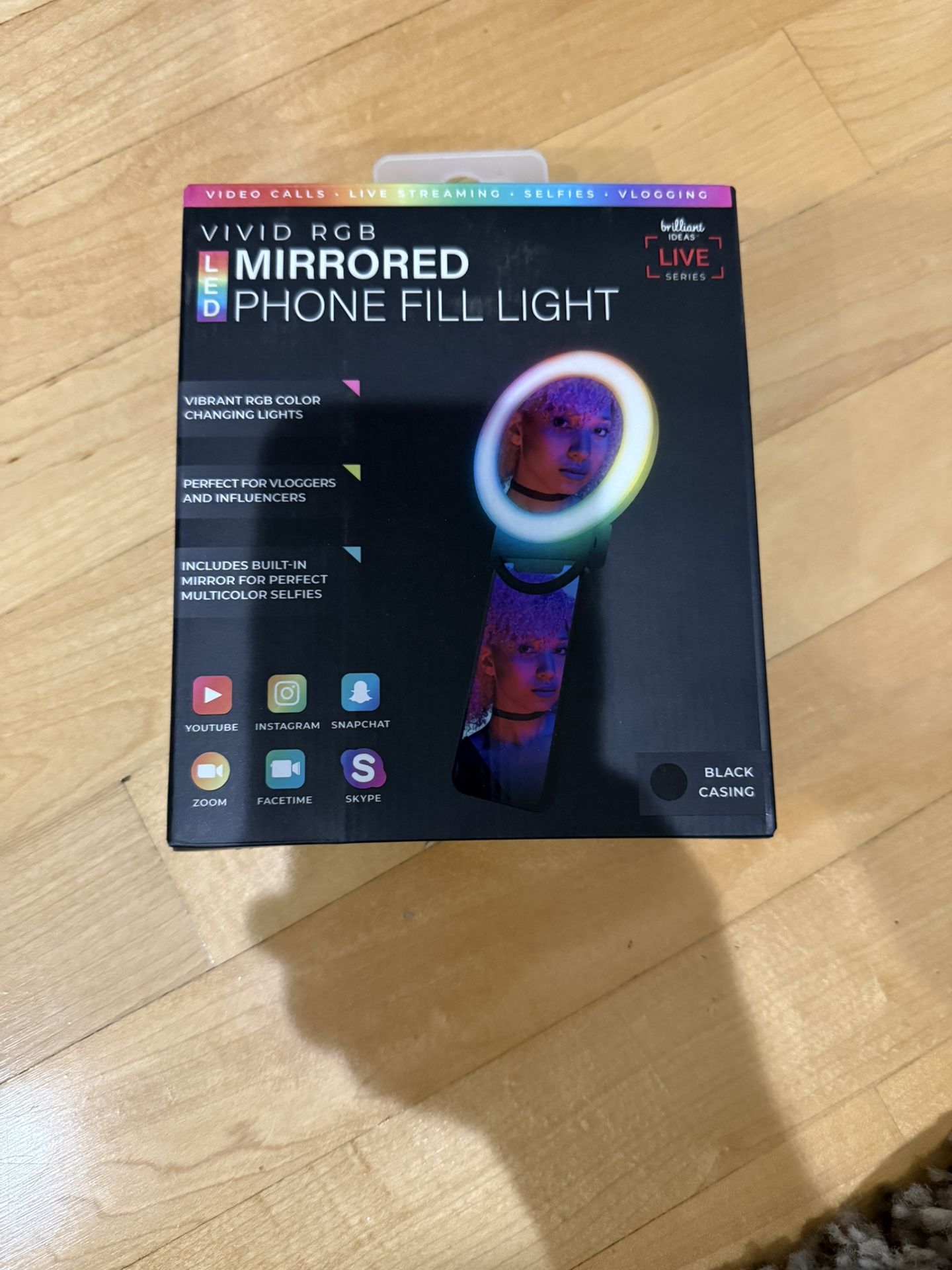 Mirrored Phone Light