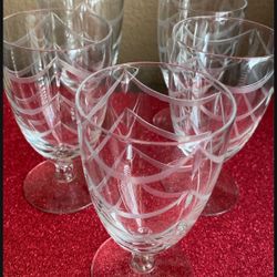 Vintage Crystal 6 Set Shot Glasses
