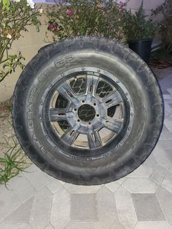 4 rims and tires 305 60 r18 70 obo