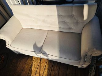 Wayfair Beige studded Sofa