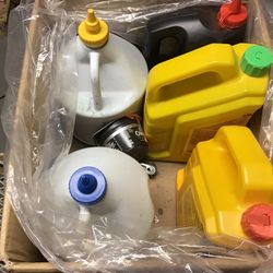 chalk line refill refills a lot red orange green blue yellow Each large jug almost full  