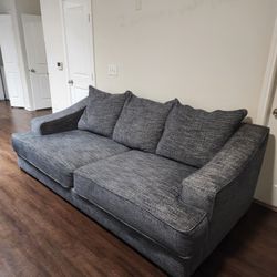 Spacious Gray Sofa – $350