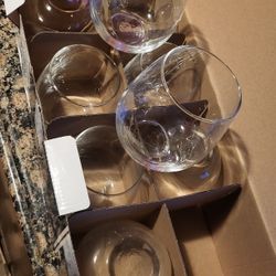 Set of 10 Stemless Wine Glasses