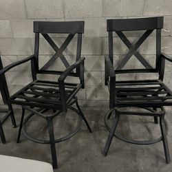 Pair Of Swivel Patio Chairs