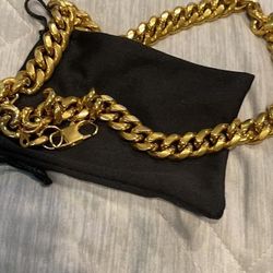 14mm Gold plated chain (READ DESCRIPTION)