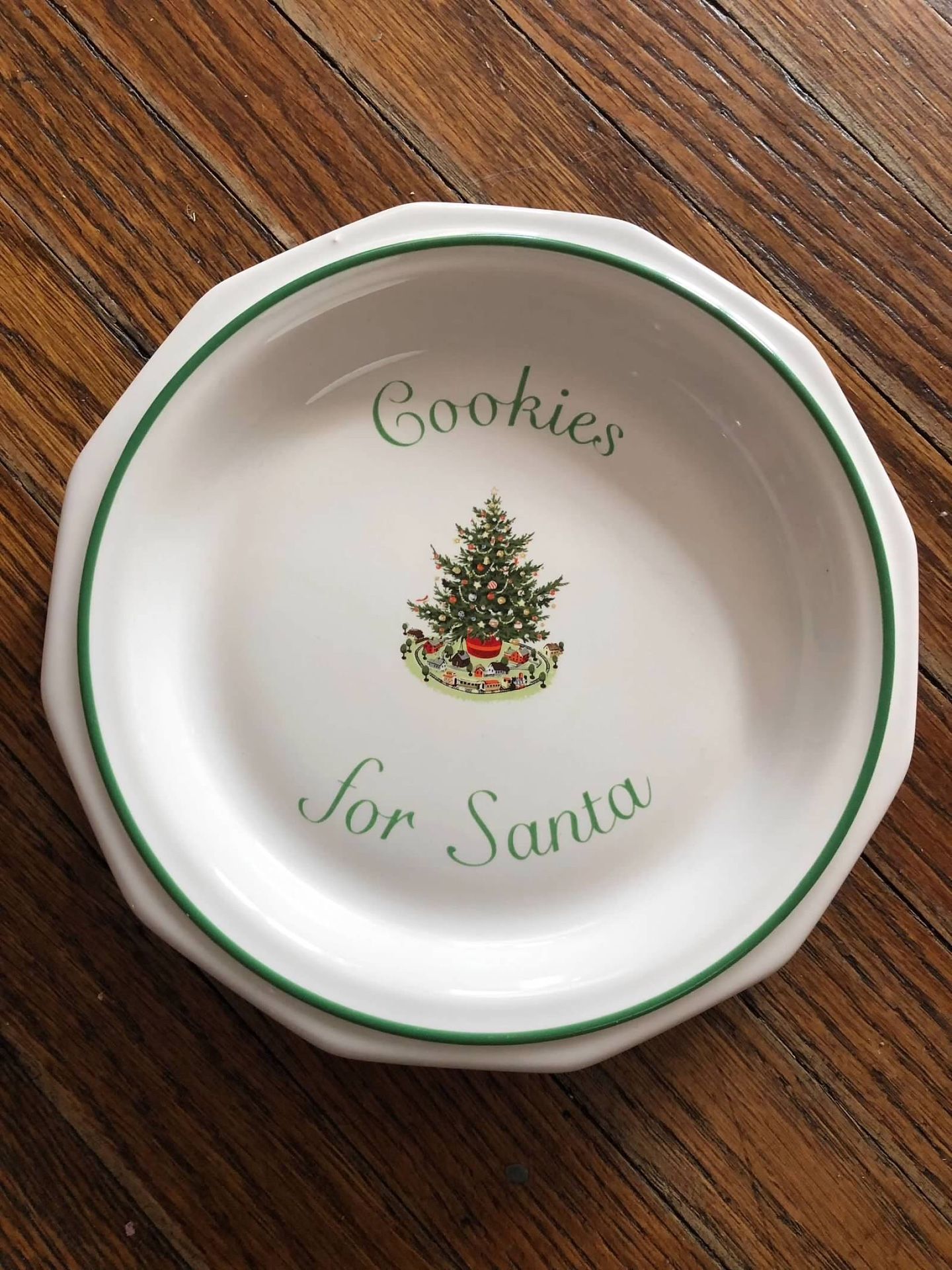 Santa Cookie Plate 