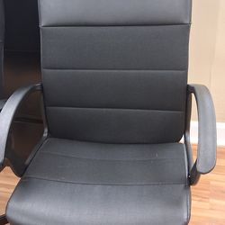 3 Black office chairs