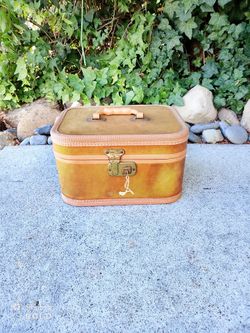 Vintage Luggage with Key