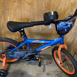 Hot Wheels Kids Bike 16” With Training Wheels 