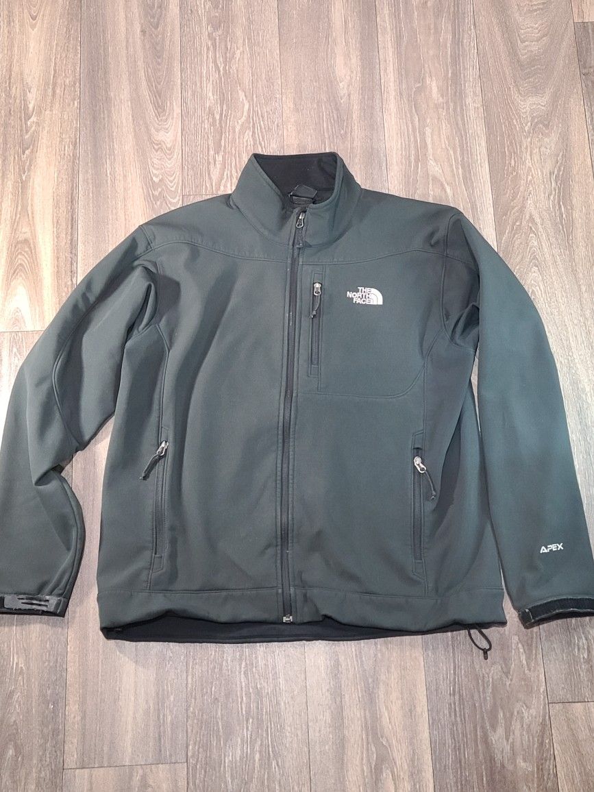 The North Face Apex Jacket Mens Large Black Zip 
