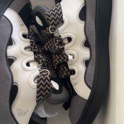 Lanvin Curb Sneakers White Anthracite